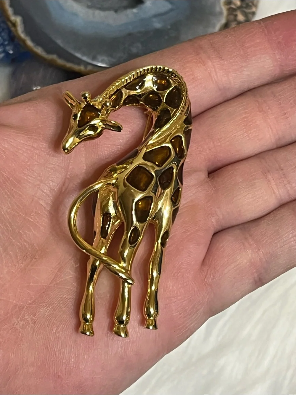 Giraffe Brooch